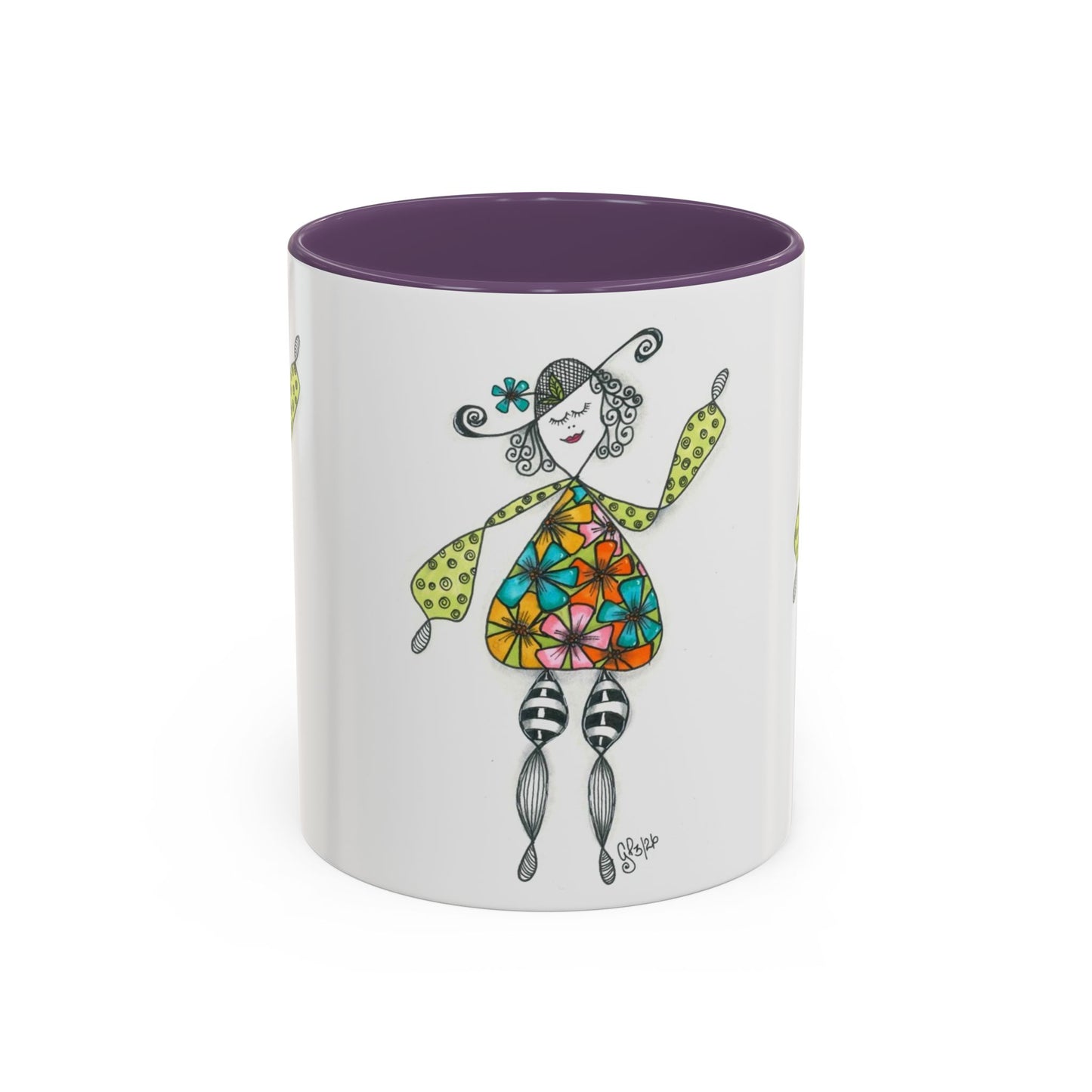 Carefree and Fancy Coffee Mug (11, 15oz)