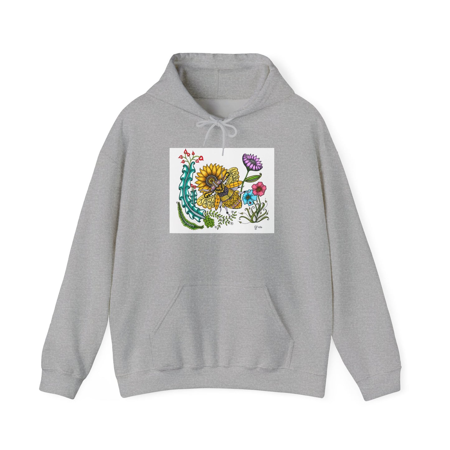 Boho Bumblebee Heavy Blend™ Hooded Sweatshirt