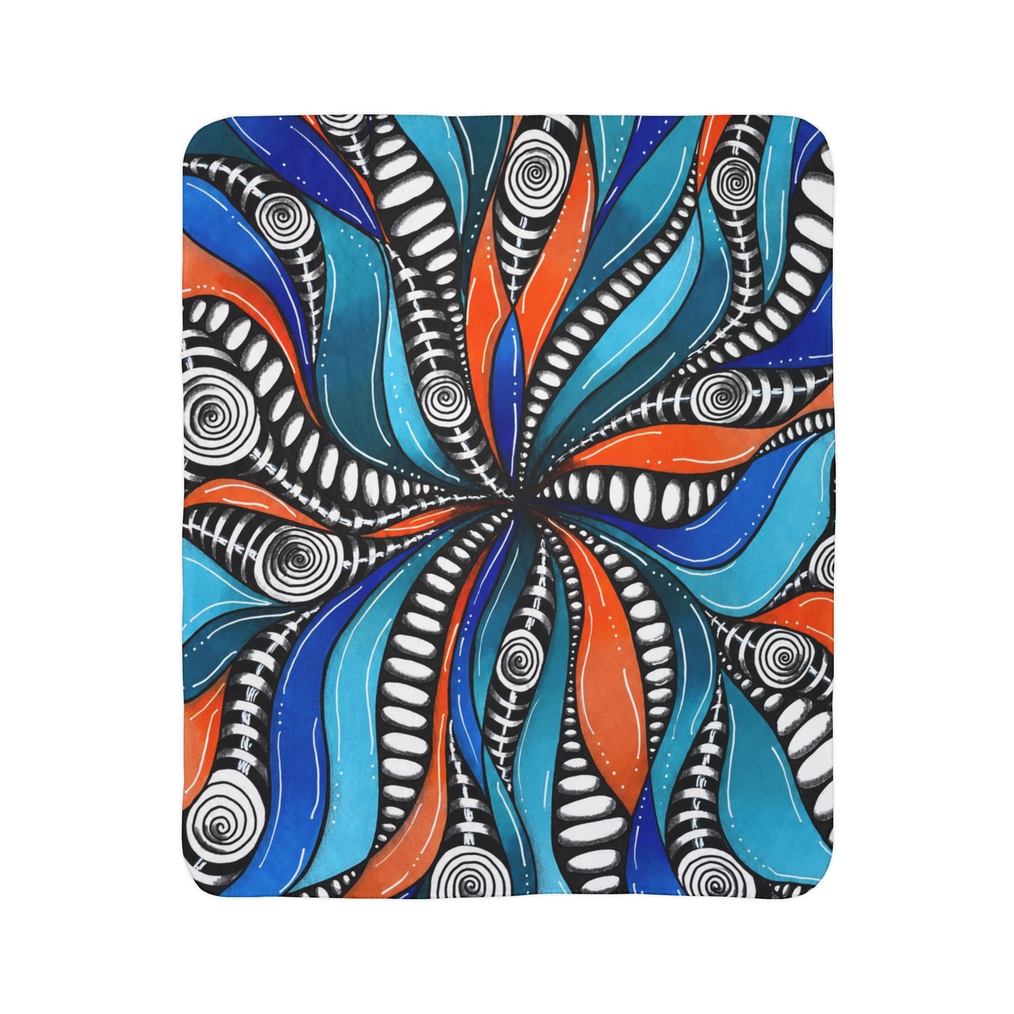 Wild Burst Fleece Sherpa Fleece Blanket