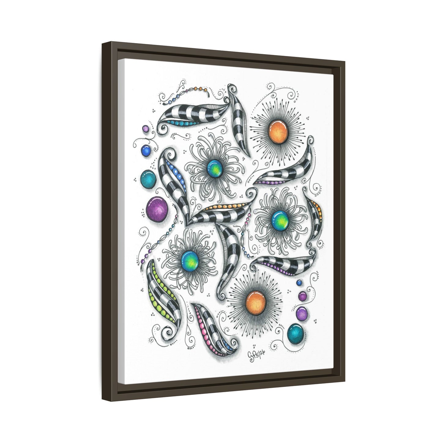 A Touch of Whimsy Matte Canvas, Framed (Multi-color)