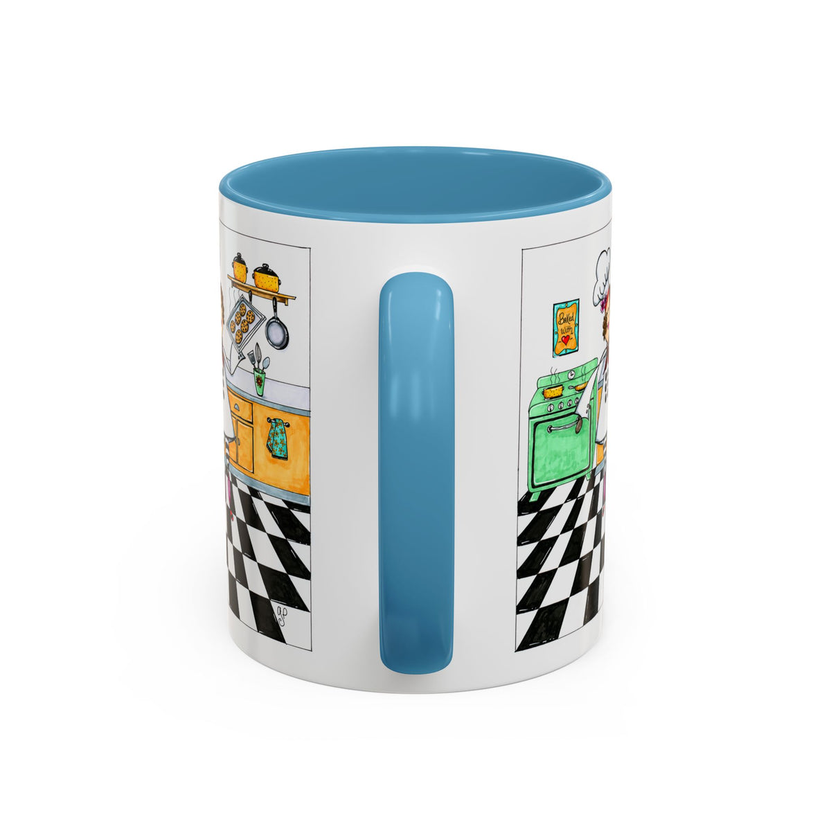 She Bakes! Accent Coffee Mug (11, 15oz)