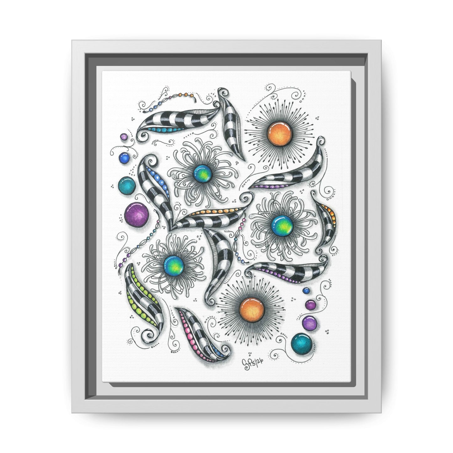 A Touch of Whimsy Matte Canvas, Framed (Multi-color)