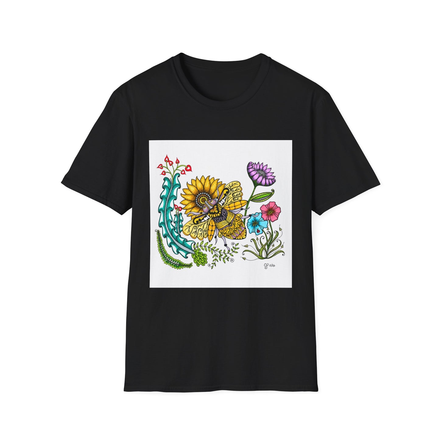 Boho Bumblebee Softstyle T-Shirt
