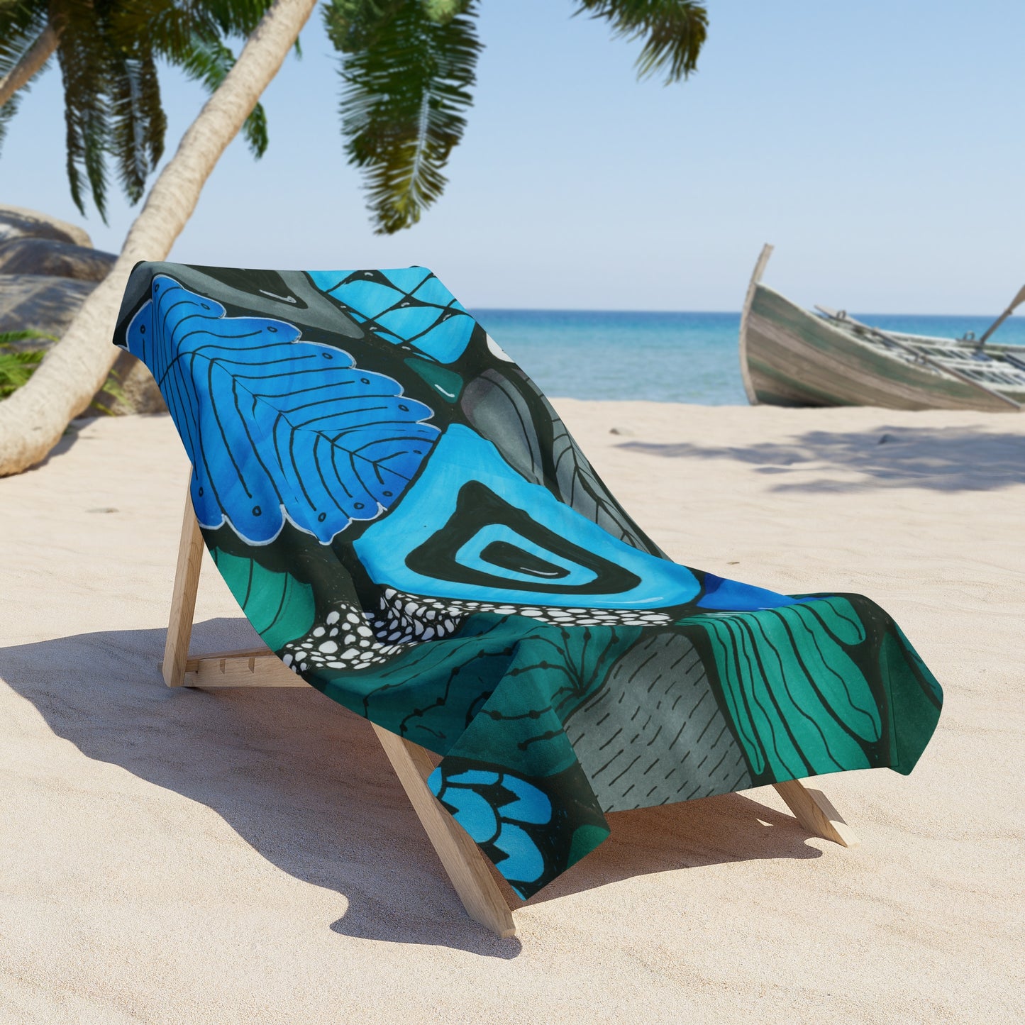 The Blues Beach Towel