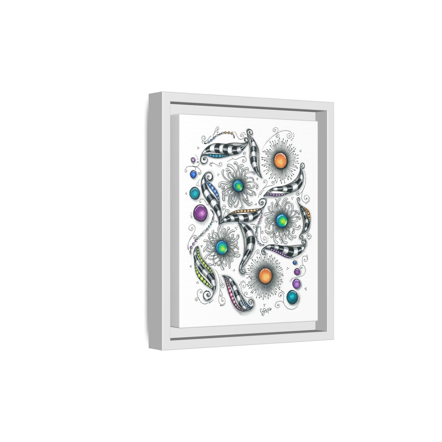 A Touch of Whimsy Matte Canvas, Framed (Multi-color)