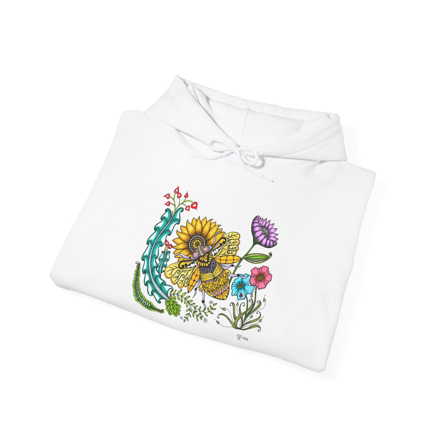 Boho Bumblebee Heavy Blend™ Hooded Sweatshirt
