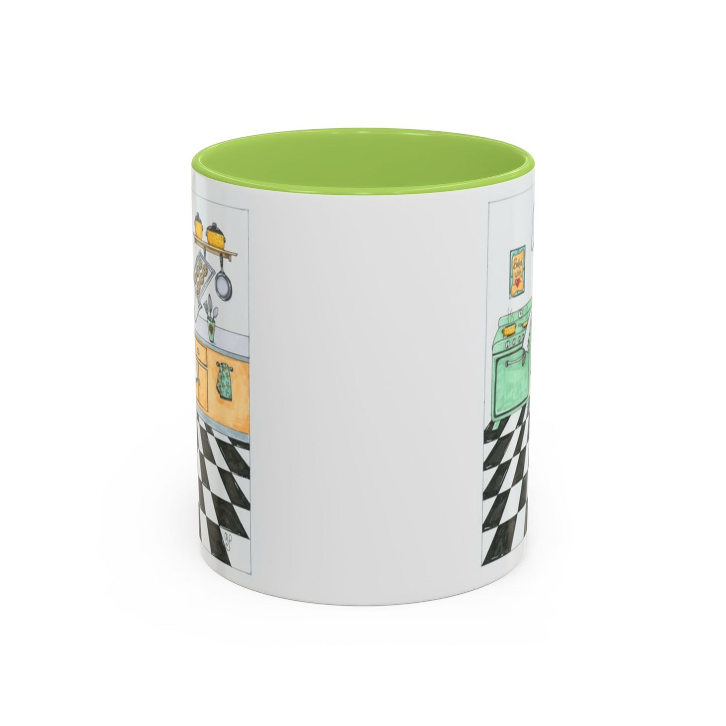 She Bakes! Accent Coffee Mug (11, 15oz)