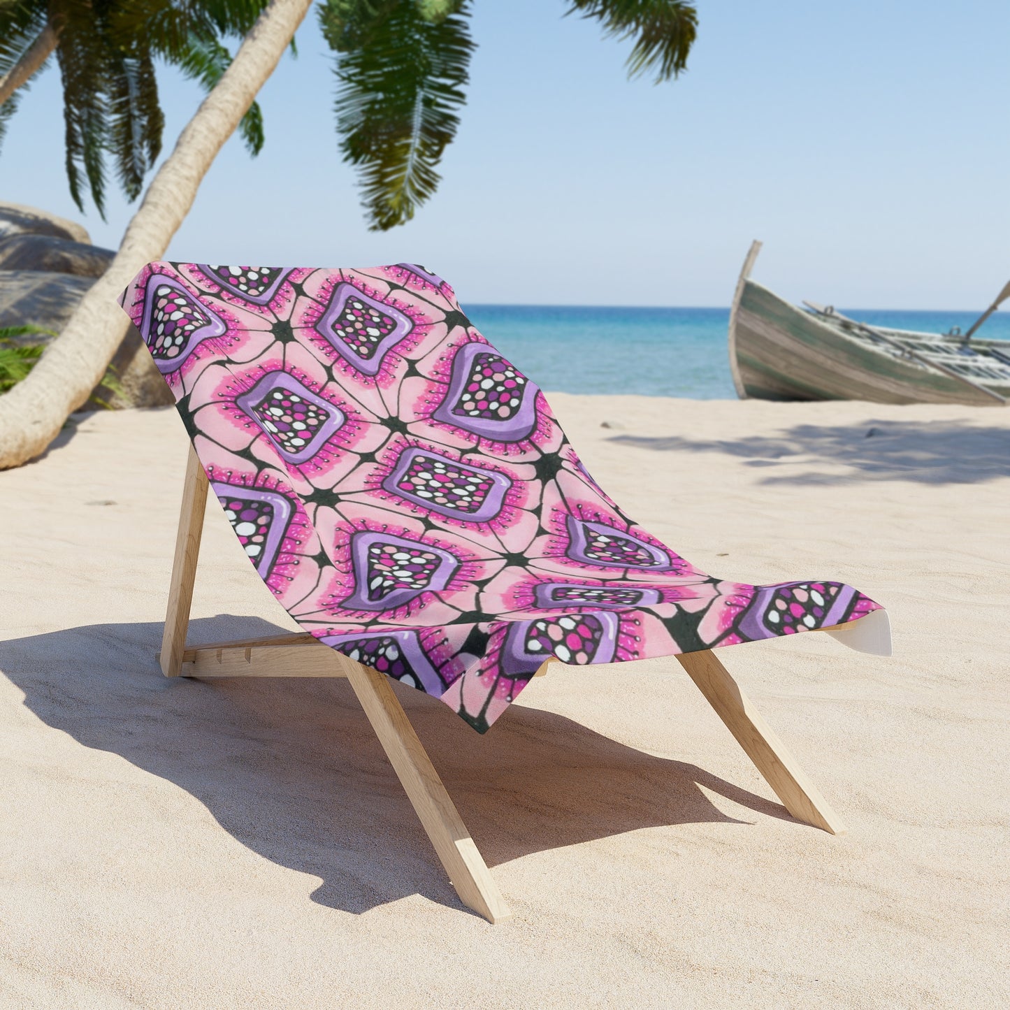 Punchy Pink Beach Towel
