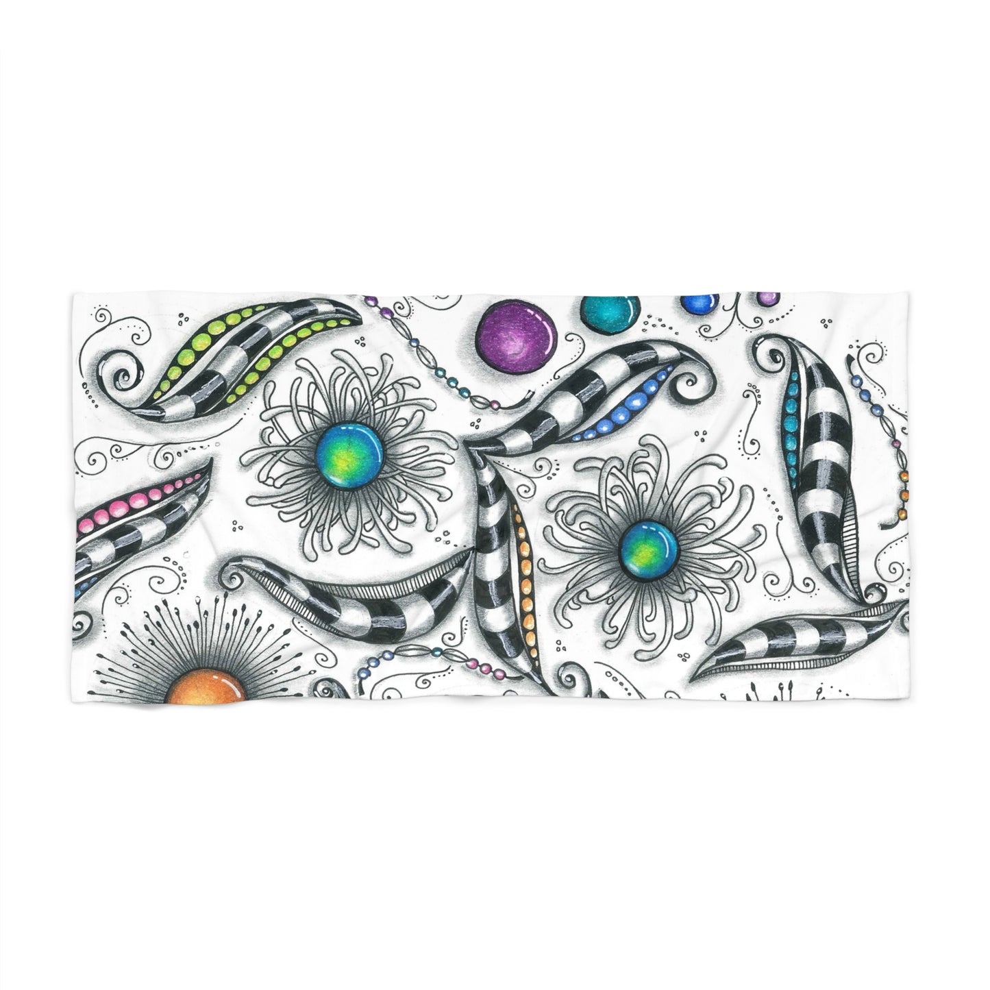 Zen Whimsy Beach Towel