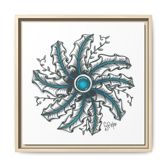 Zen Design Matte Canvas, Framed (Multi-color)