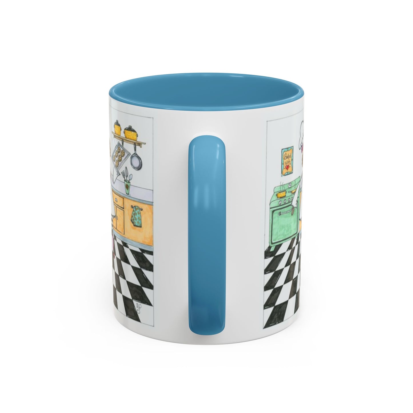 She Bakes! Accent Coffee Mug (11, 15oz)