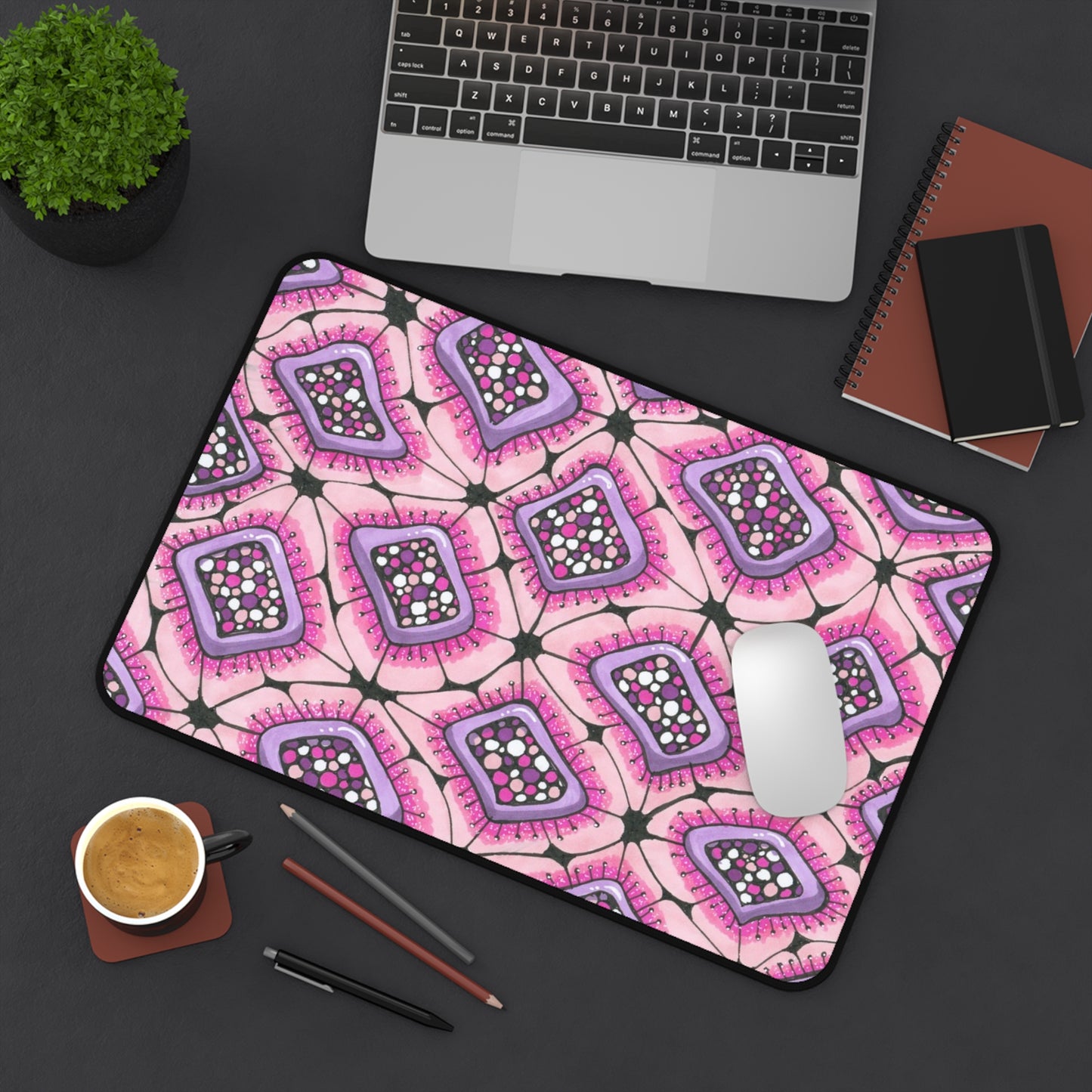 Punchy Pink Desk Mat