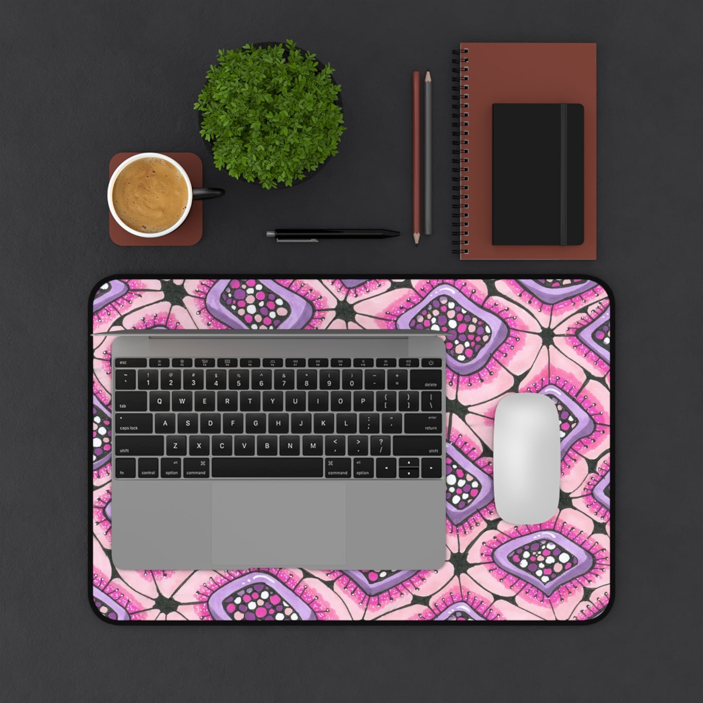 Punchy Pink Desk Mat