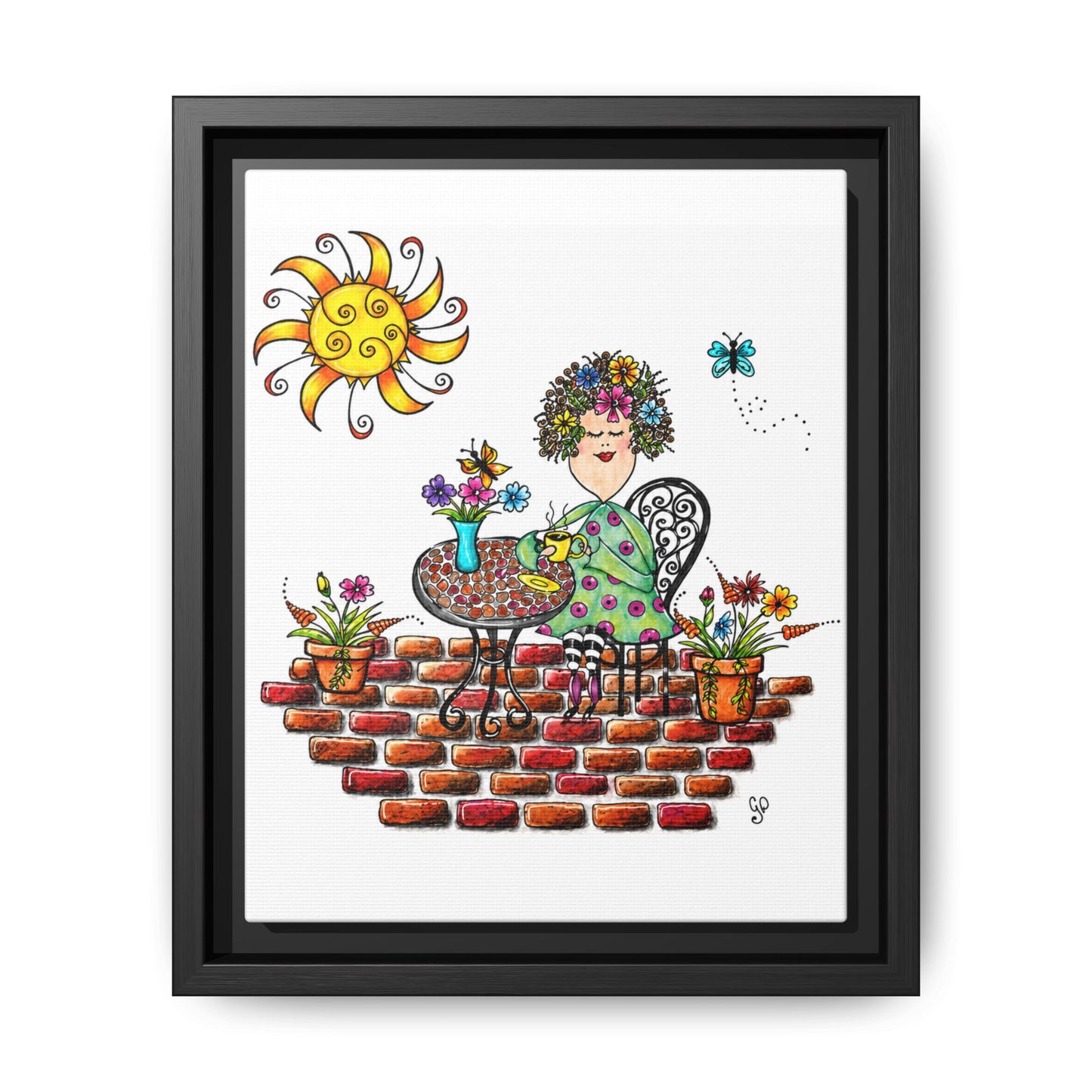 A Little Me Time Matte Canvas, Framed