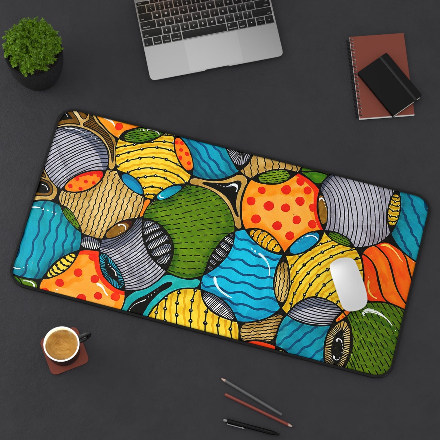 Funky Bubbles Desk Mat