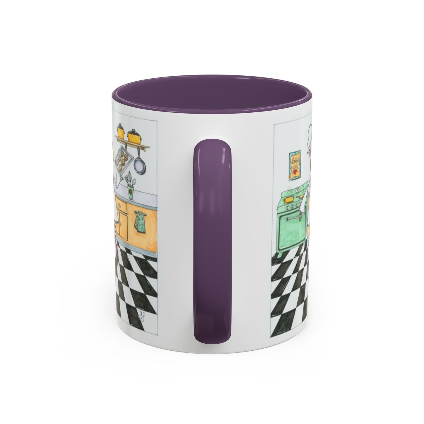 She Bakes! Accent Coffee Mug (11, 15oz)