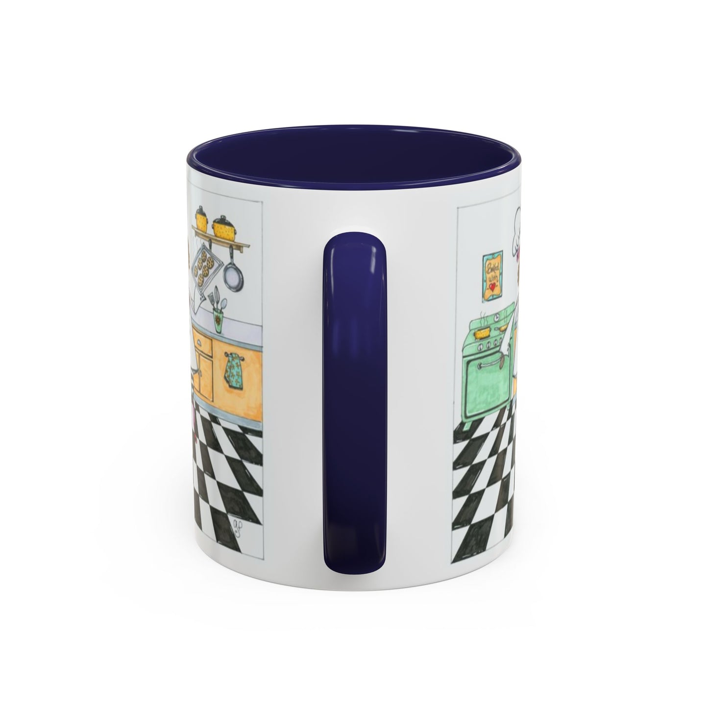 She Bakes! Accent Coffee Mug (11, 15oz)
