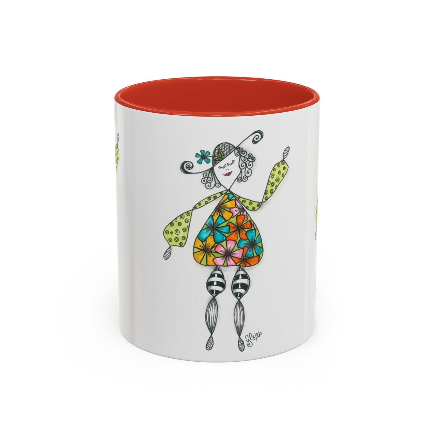 Carefree and Fancy Coffee Mug (11, 15oz)