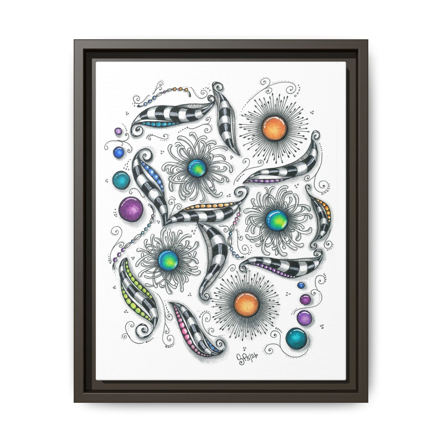 A Touch of Whimsy Matte Canvas, Framed (Multi-color)