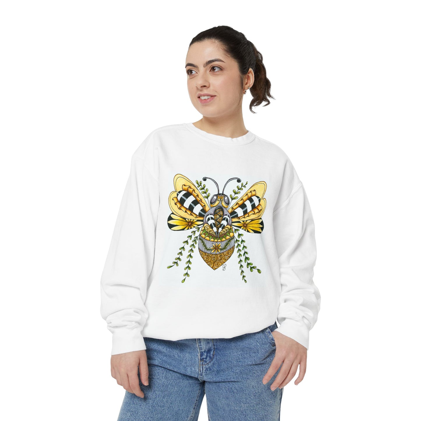 Queen Bee Garment-Dyed Sweatshirt