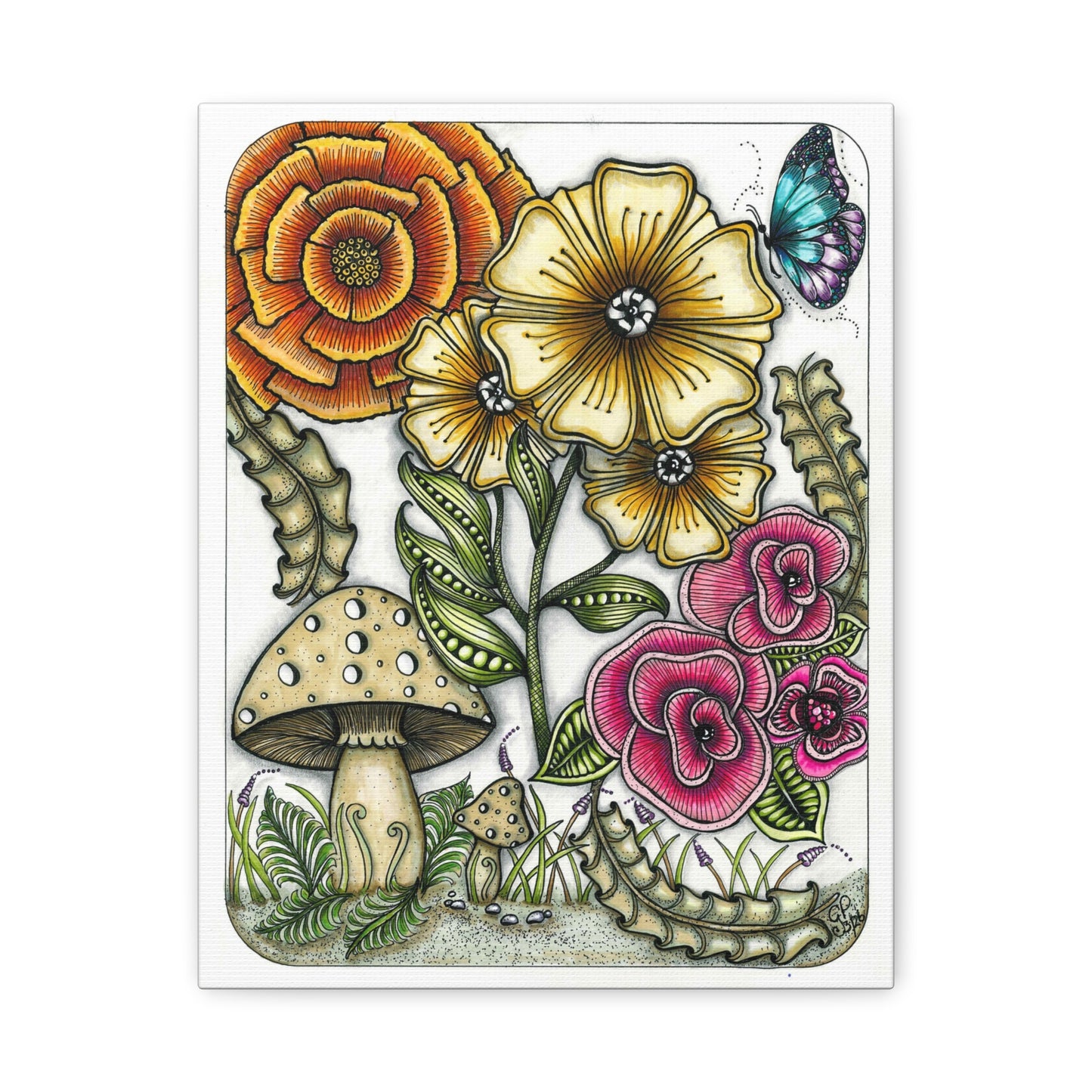 Wild Flowers Matte Canvas