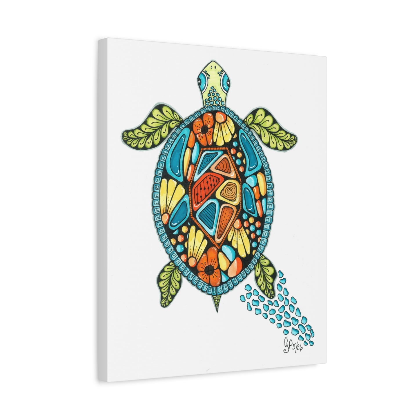 Sea Turtle Matte Canvas
