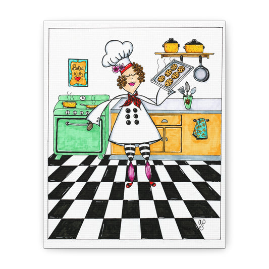 She Bakes! Matte Canvas, Stretched, 1.25"