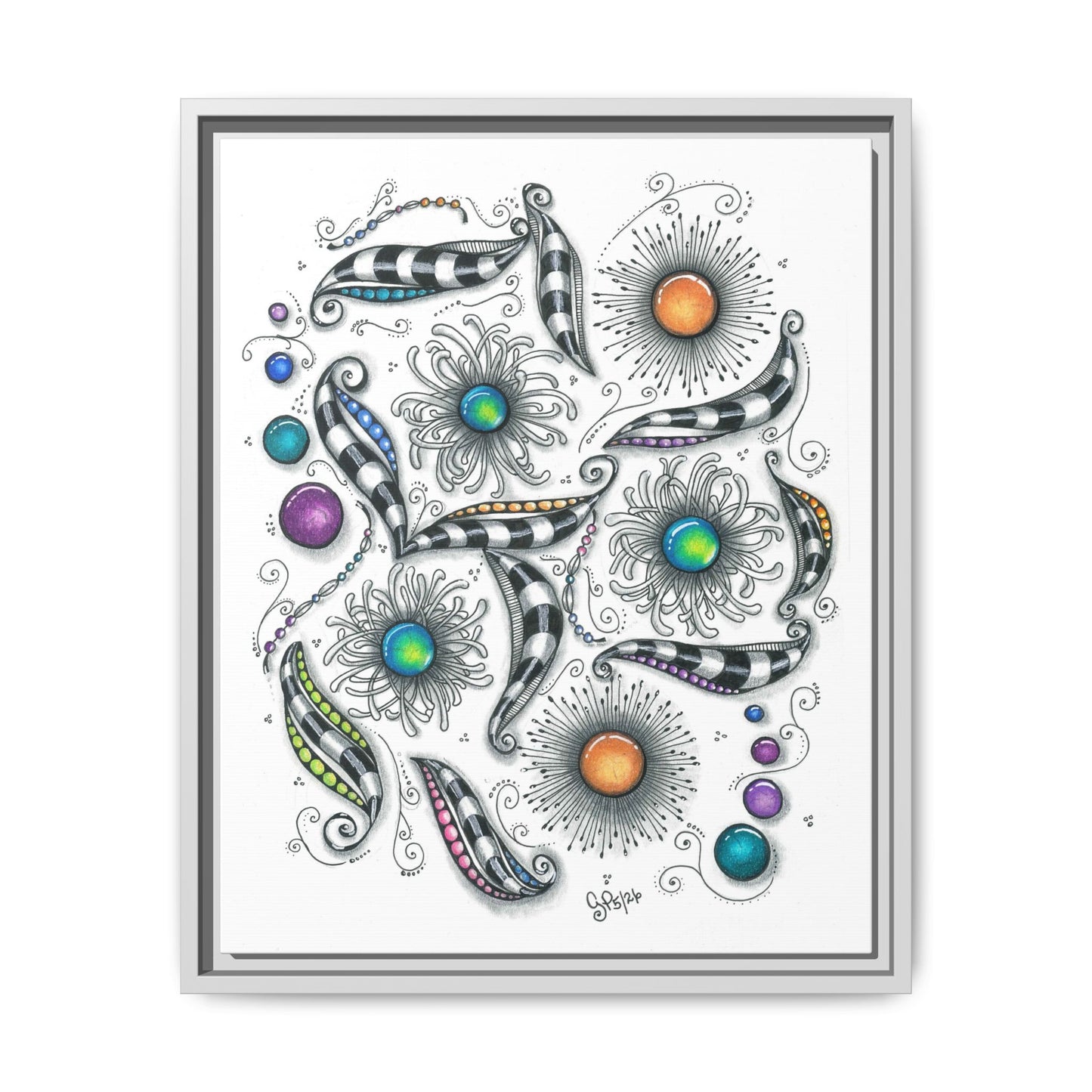 A Touch of Whimsy Matte Canvas, Framed (Multi-color)