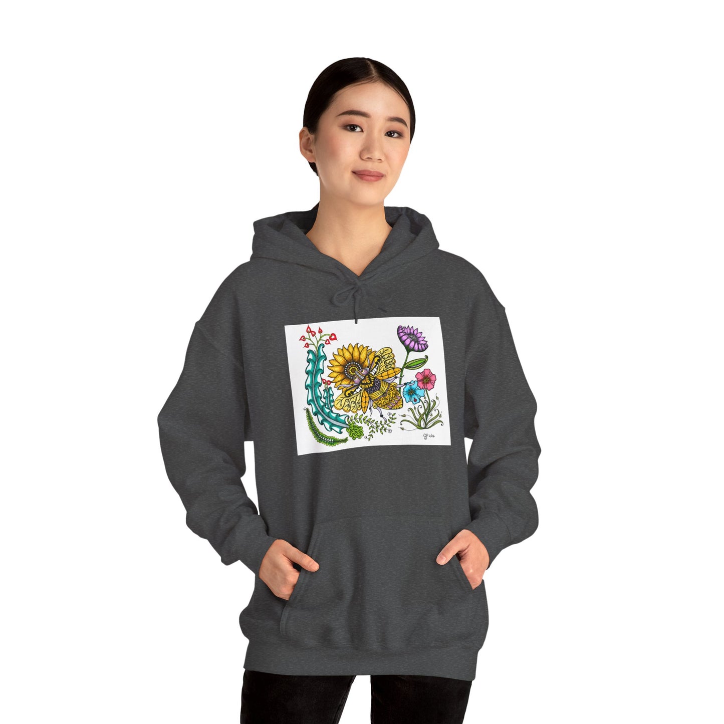 Boho Bumblebee Heavy Blend™ Hooded Sweatshirt
