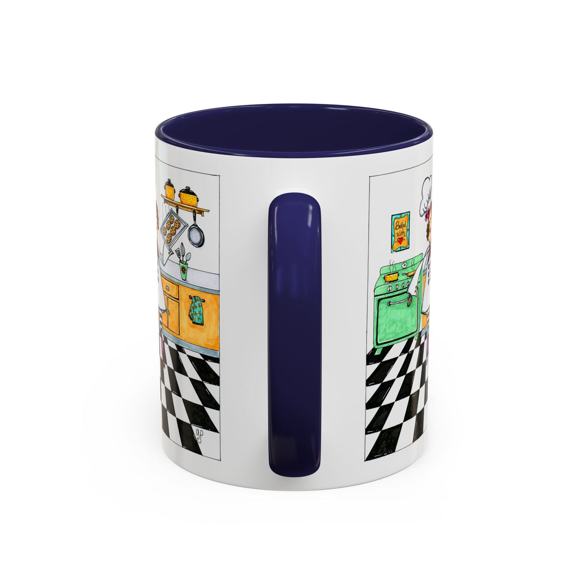 She Bakes! Accent Coffee Mug (11, 15oz)
