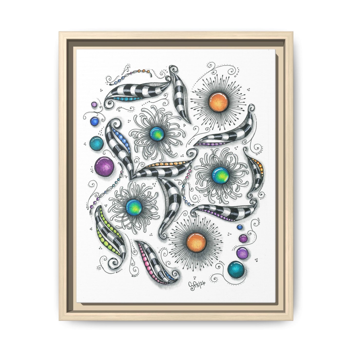 A Touch of Whimsy Matte Canvas, Framed (Multi-color)