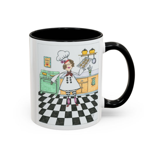 She Bakes! Accent Coffee Mug (11, 15oz)