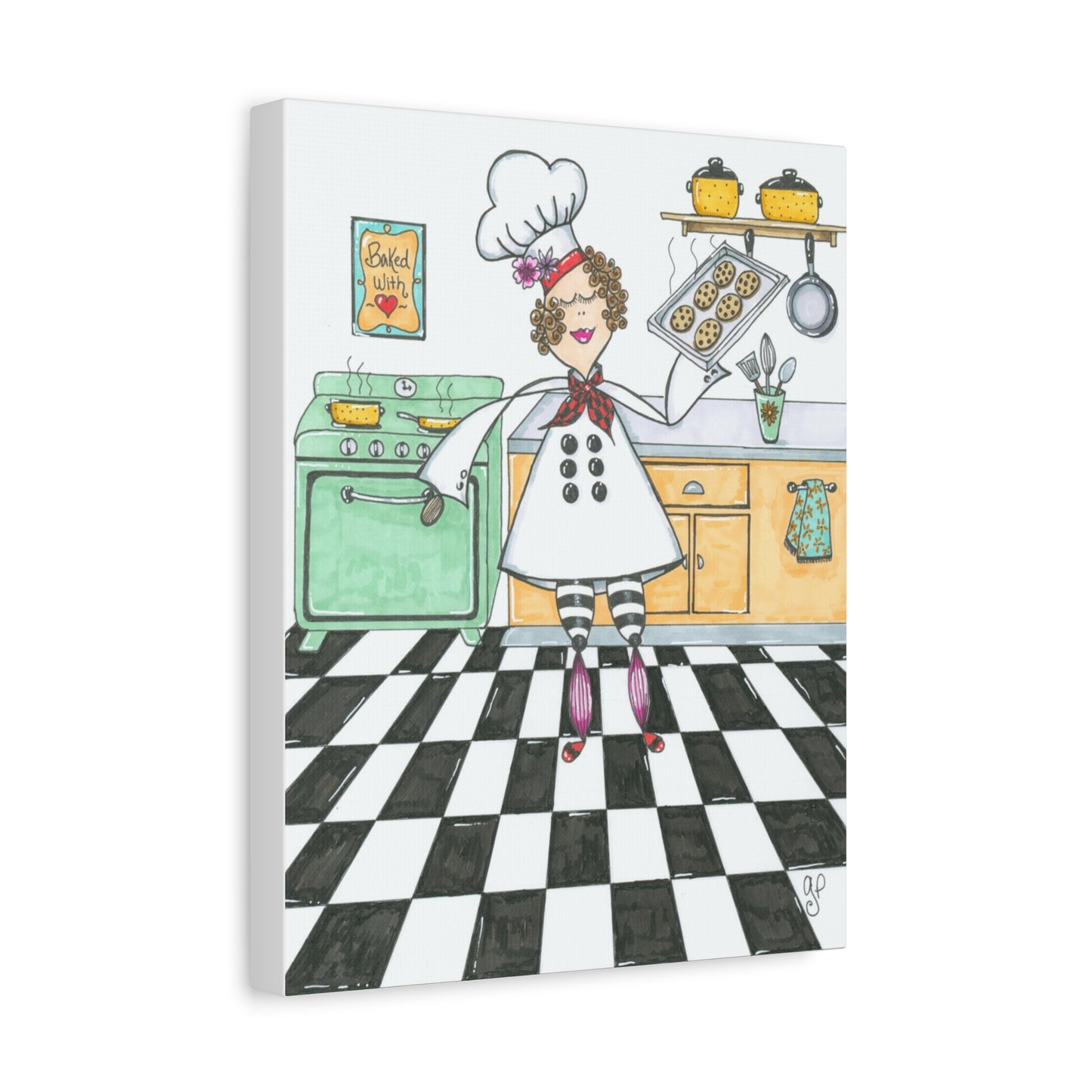 She Bakes! Matte Canvas, Stretched, 1.25"