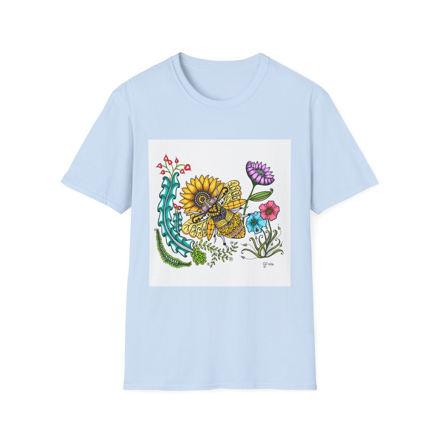 Boho Bumblebee Softstyle T-Shirt