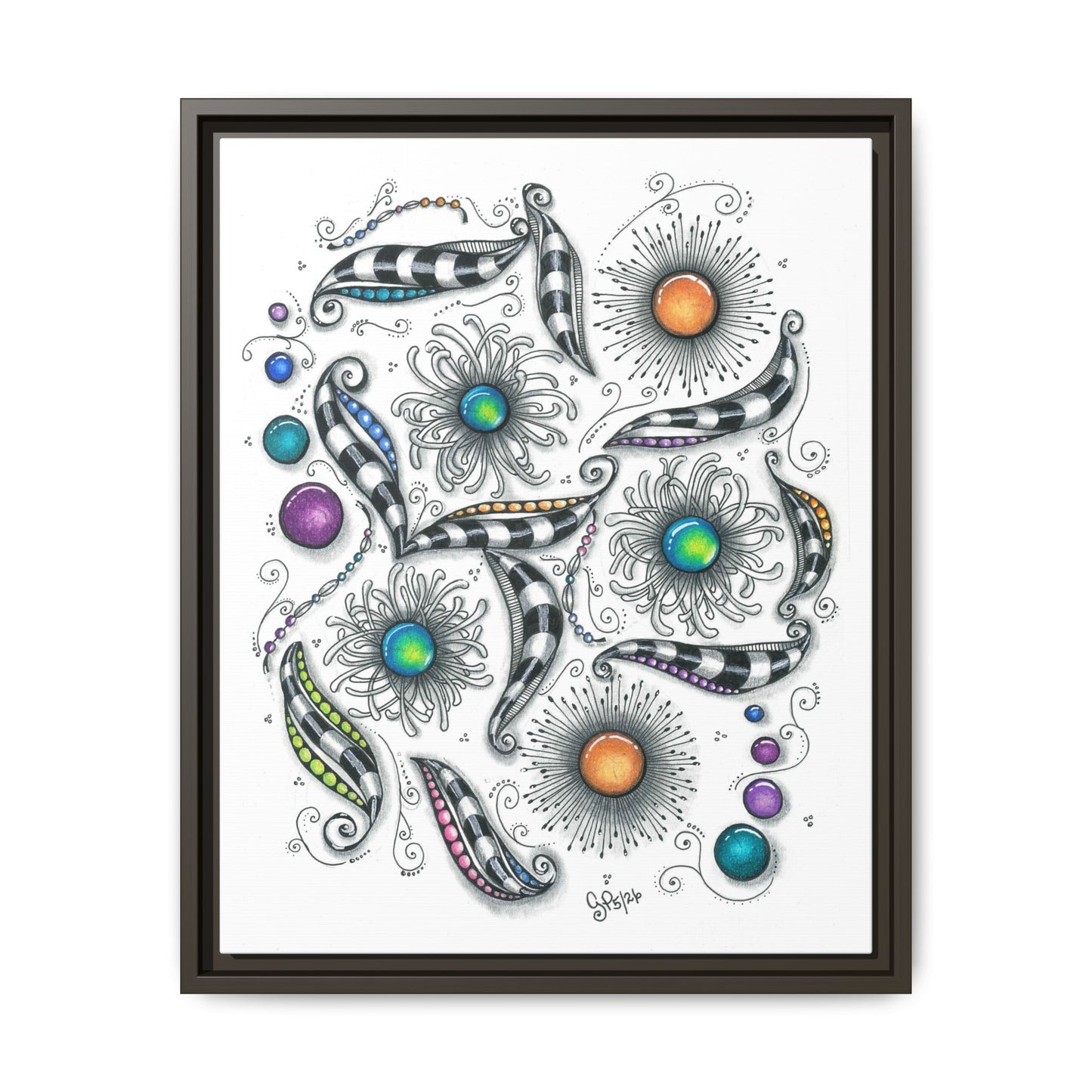 A Touch of Whimsy Matte Canvas, Framed (Multi-color)