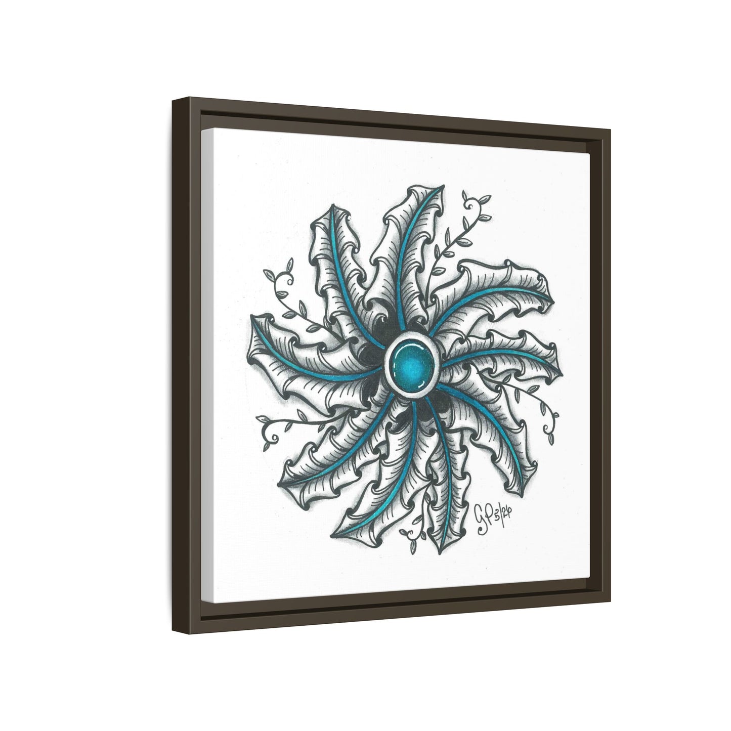 Zen Design Matte Canvas, Framed (Multi-color)