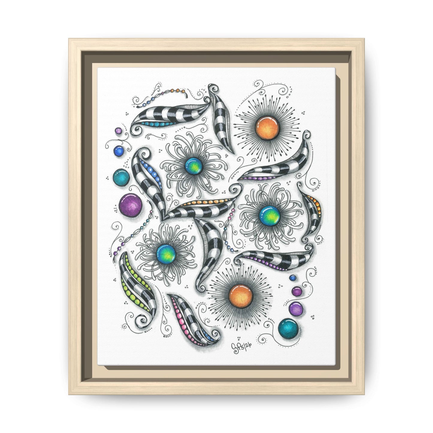 A Touch of Whimsy Matte Canvas, Framed (Multi-color)