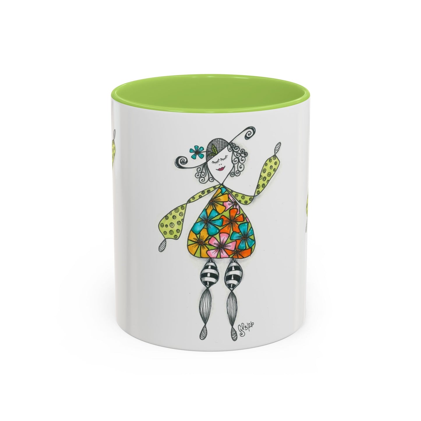 Carefree and Fancy Coffee Mug (11, 15oz)