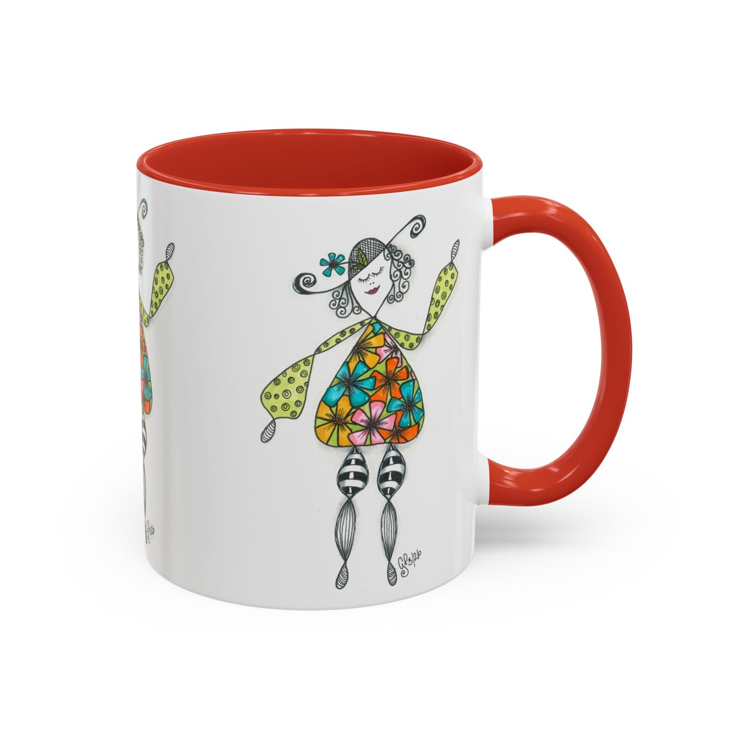 Carefree and Fancy Coffee Mug (11, 15oz)