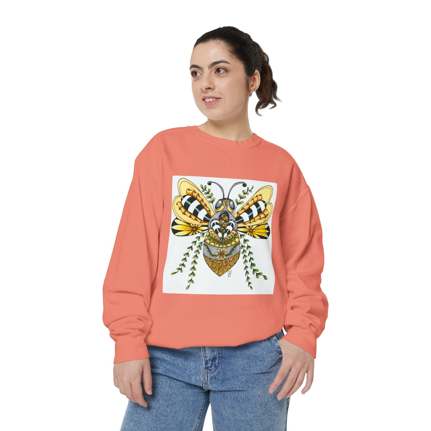 Queen Bee Garment-Dyed Sweatshirt
