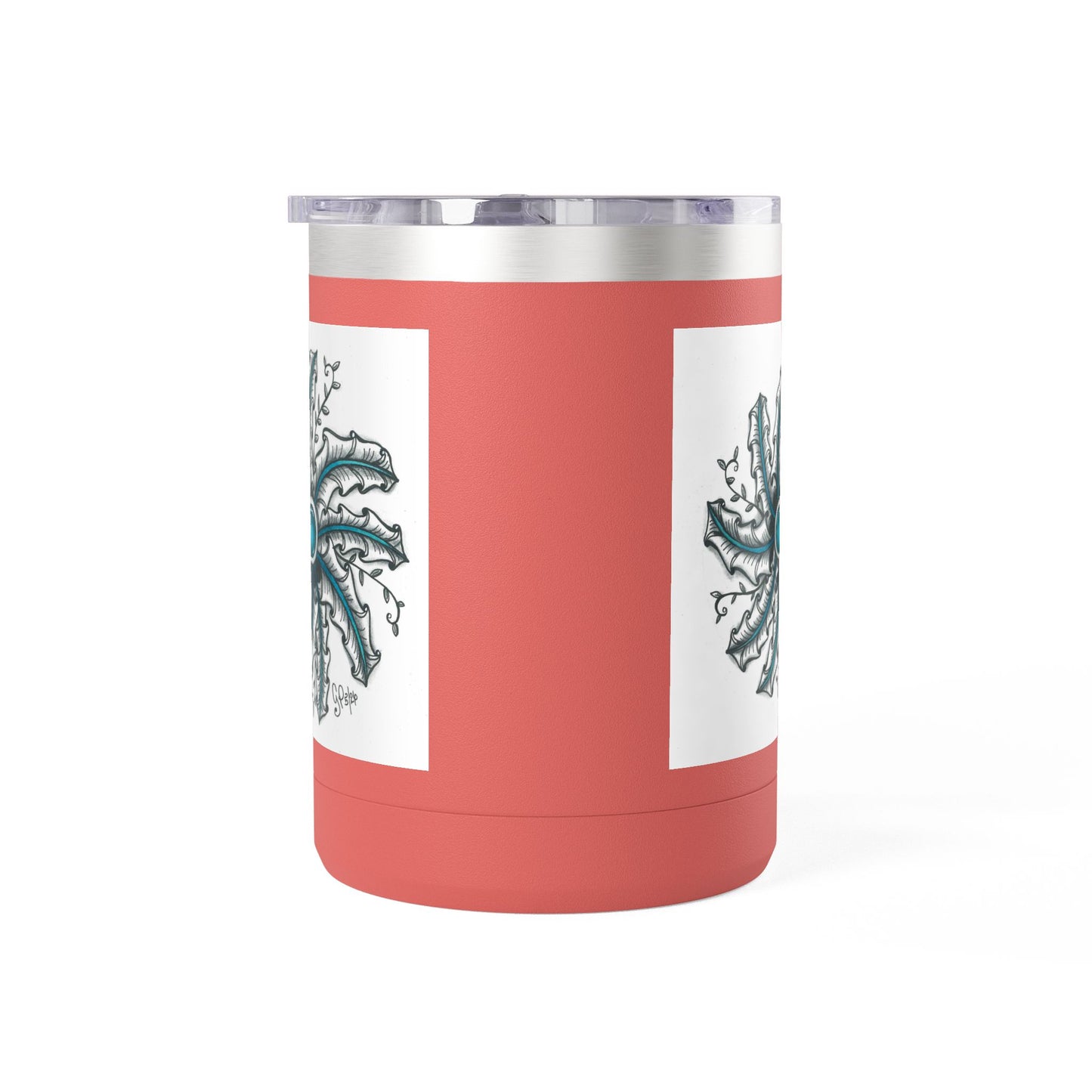 Teal Gem Coffee Mug Tumbler, 15oz