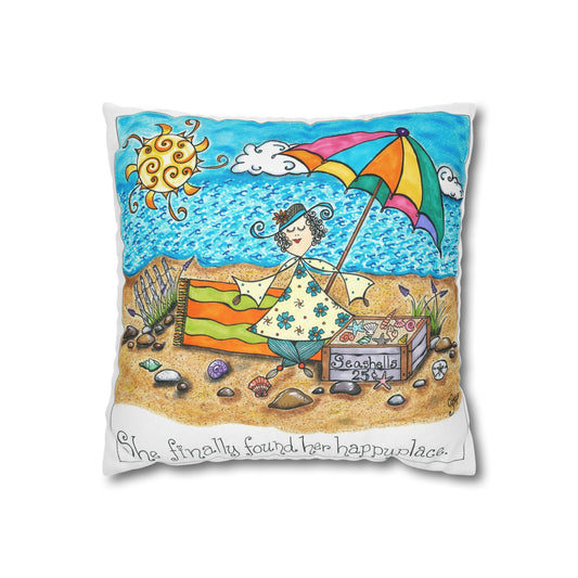 Her Happy Place Indoor Pillowcase