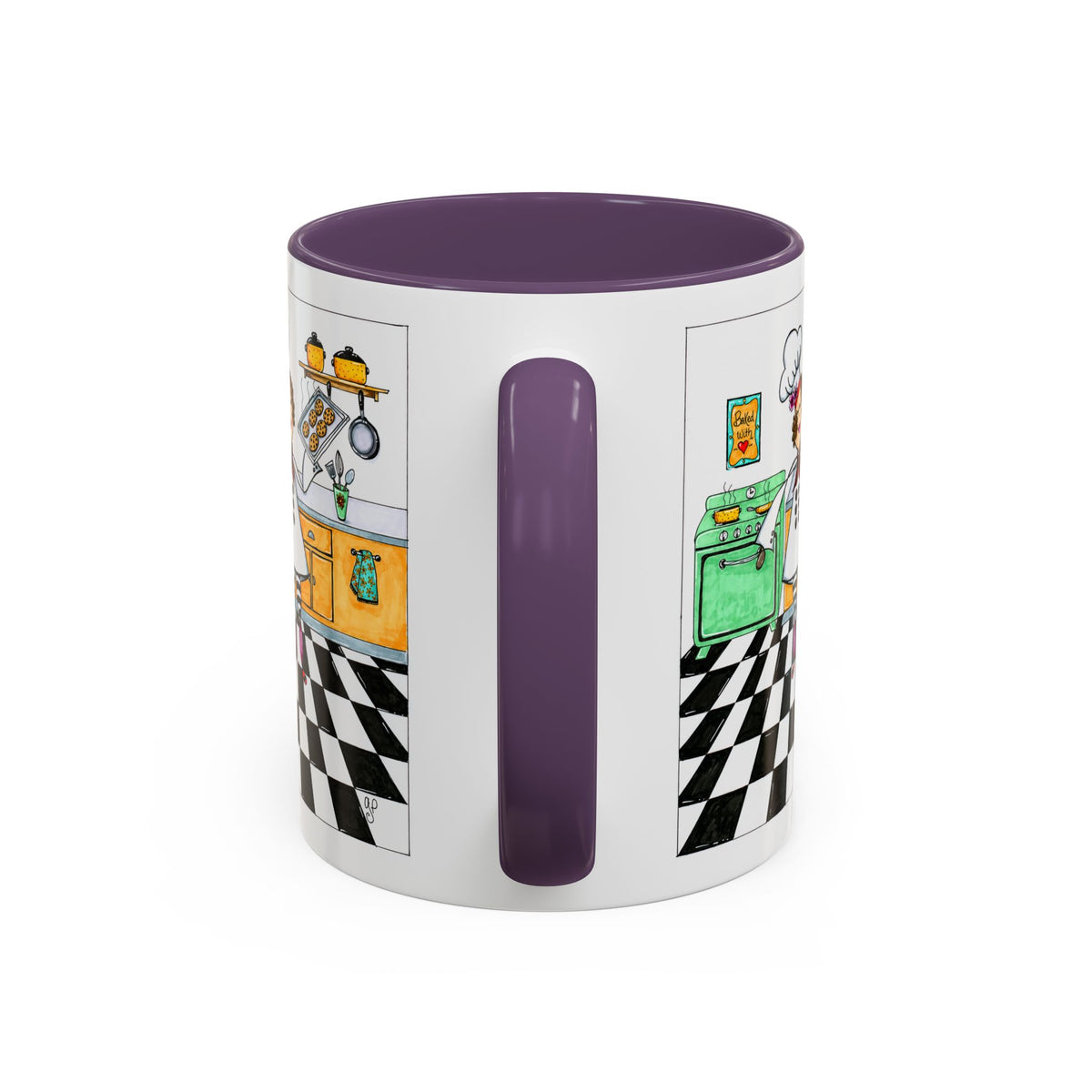 She Bakes! Accent Coffee Mug (11, 15oz)