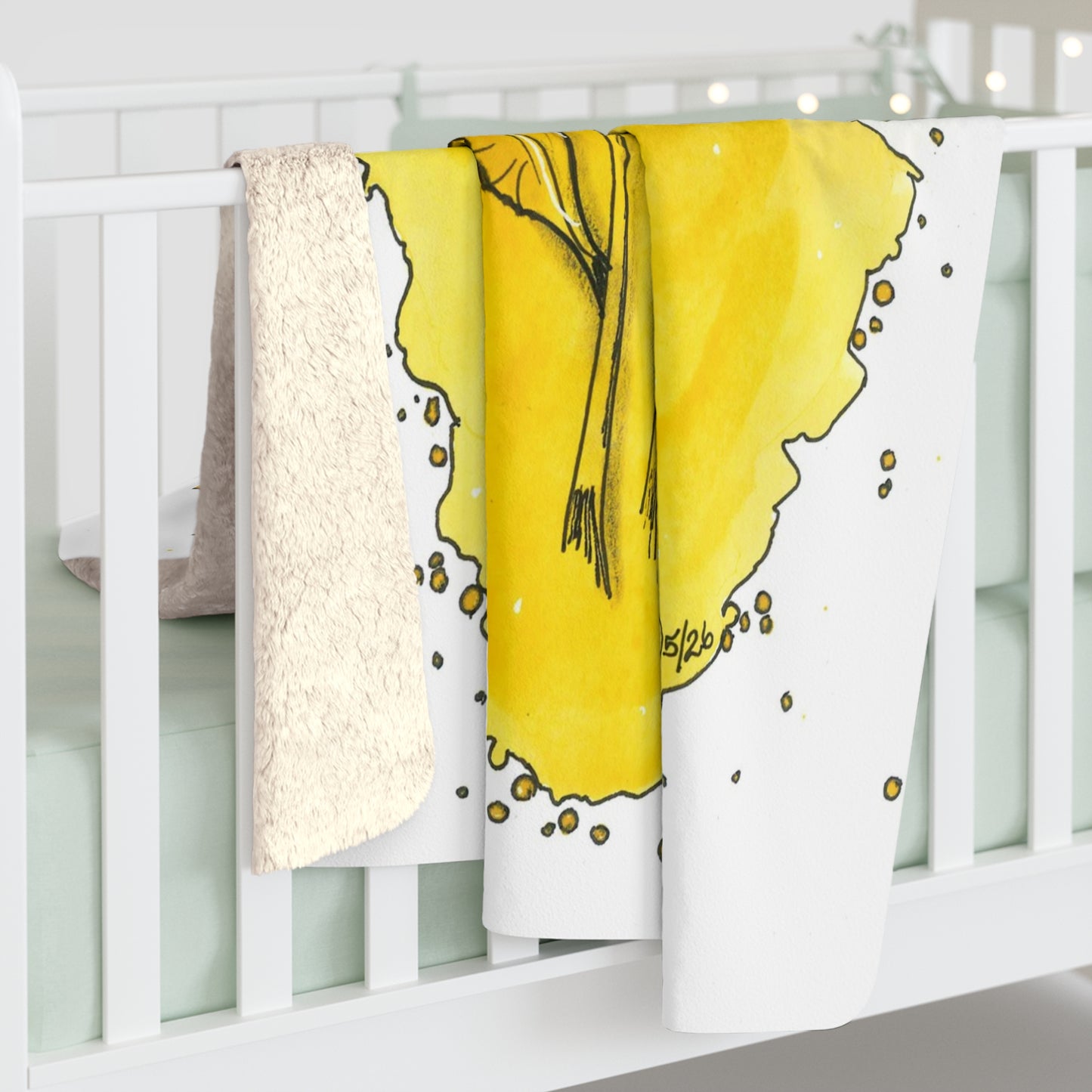 Daisy Trio Sherpa Fleece Blanket