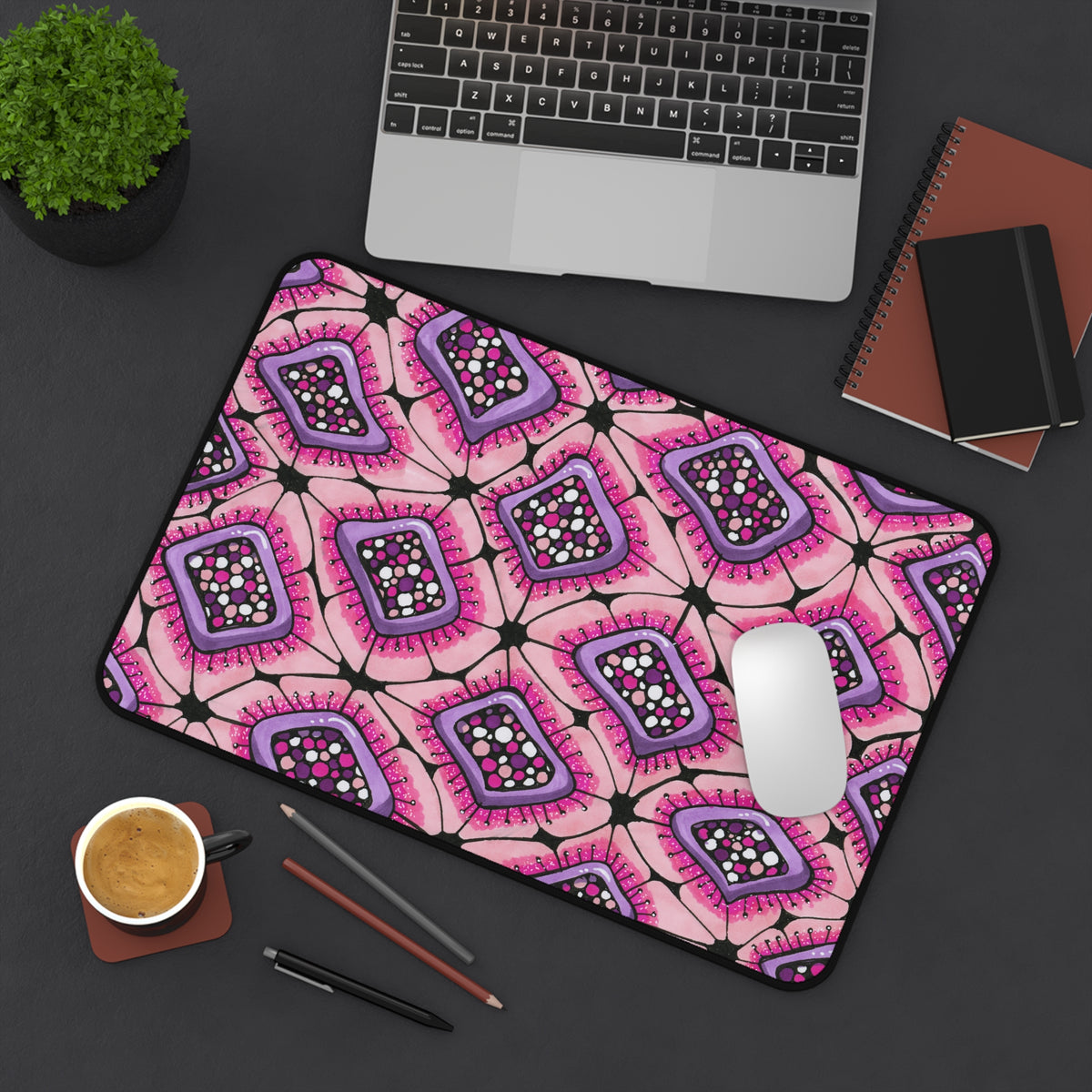 Punchy Pink Desk Mat