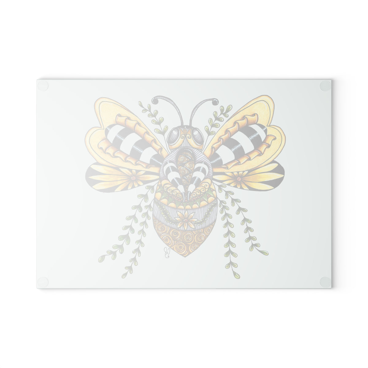 Queen Bee Glass Cutting Board