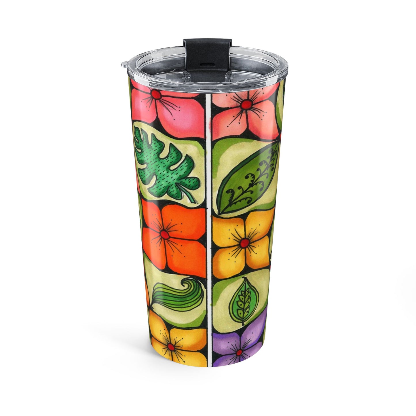 All-over Flower Design Tumbler 20oz