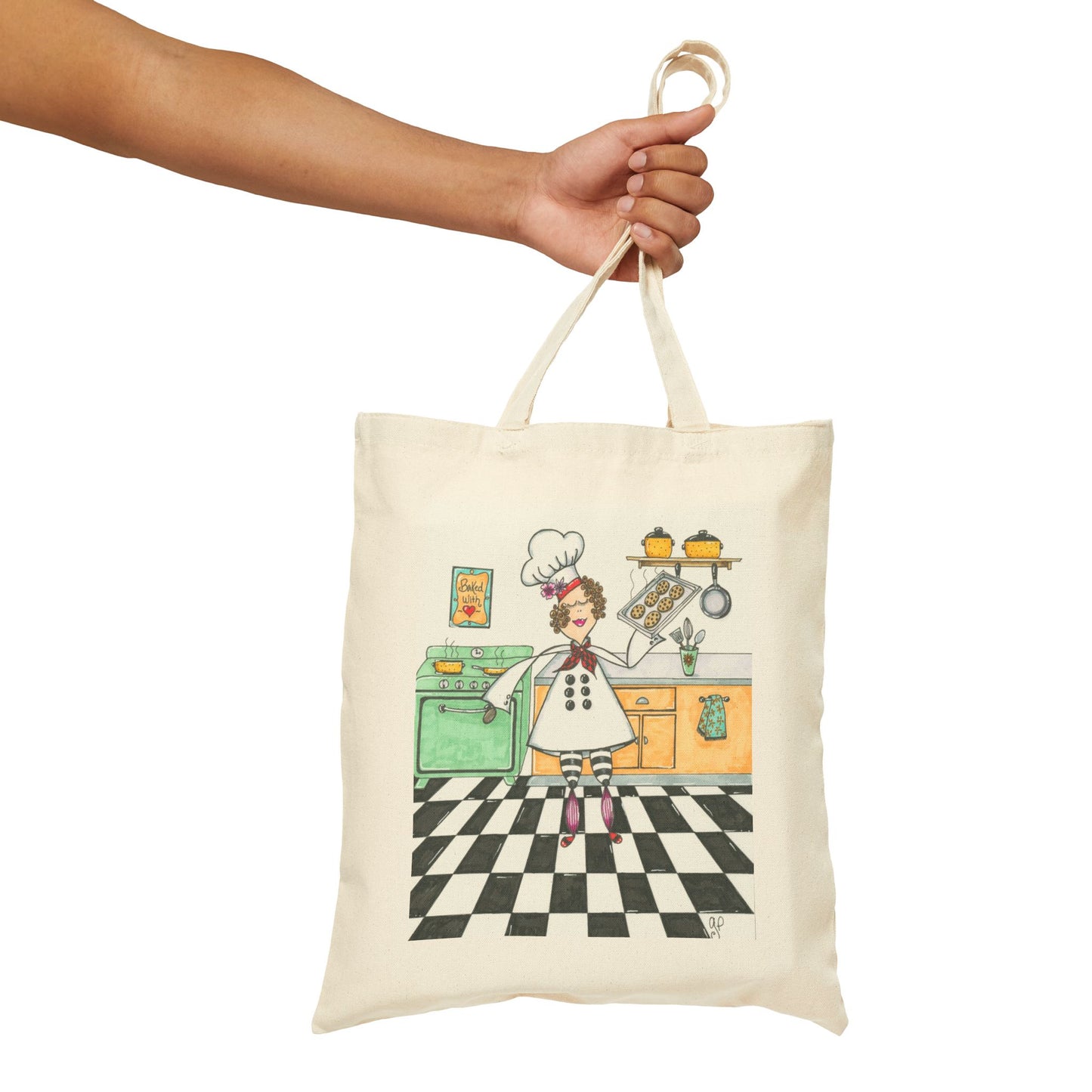 The Cookie Baker Cotton Canvas Tote Bag