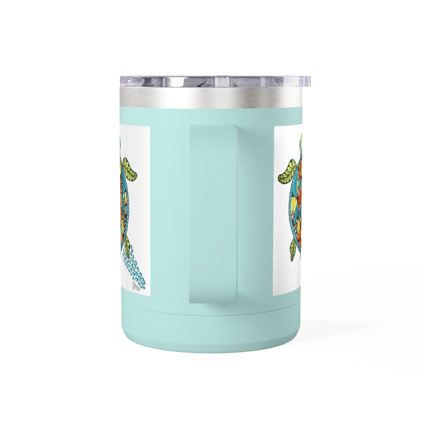 Sea Turtle Coffee Mug Tumbler, 15oz