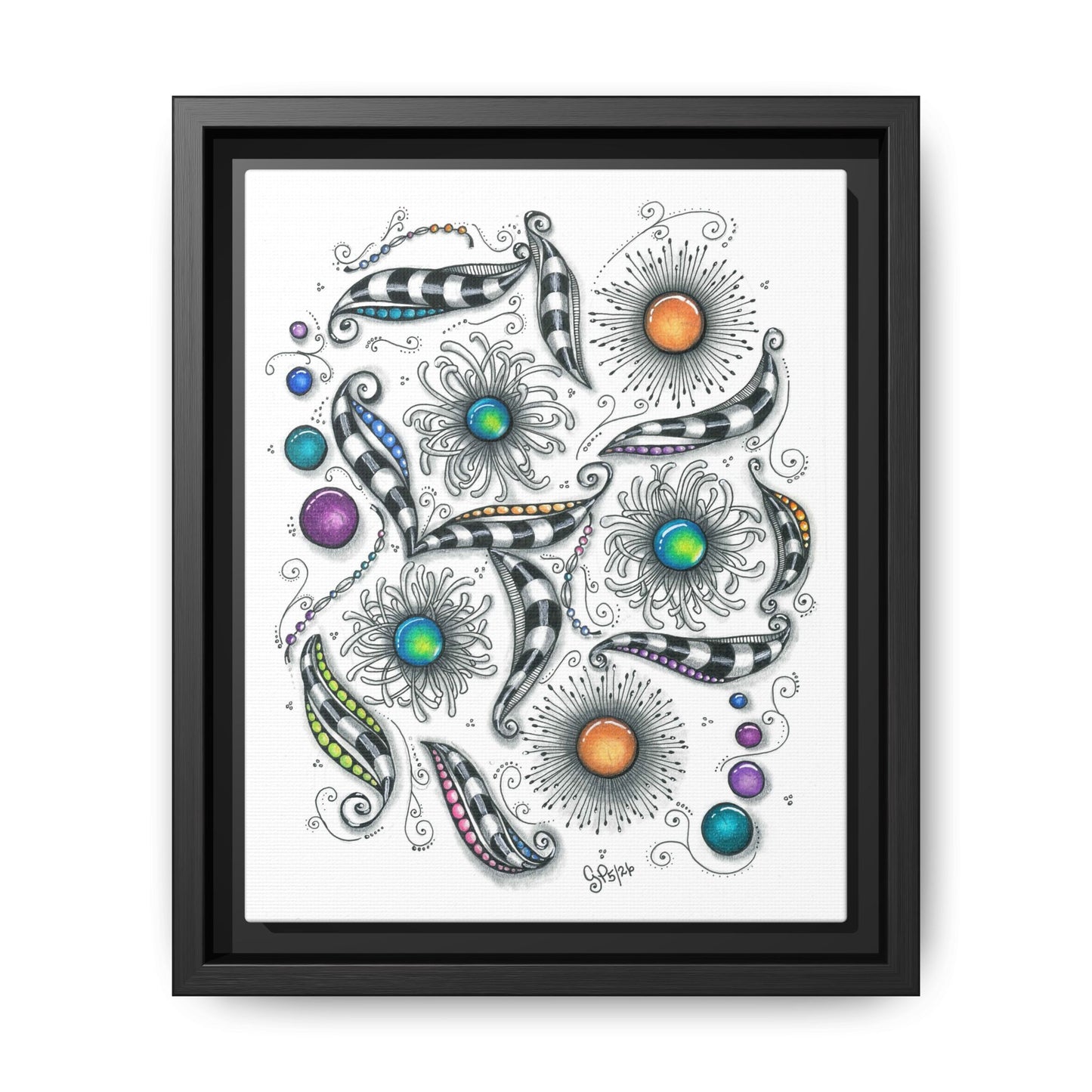 A Touch of Whimsy Matte Canvas, Framed (Multi-color)